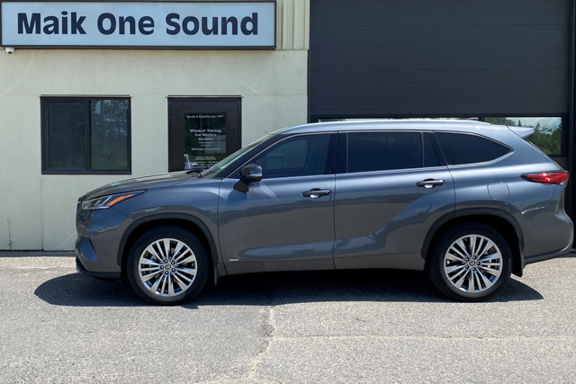 Toyota 2023 Highlander with professional window tint in North Bay